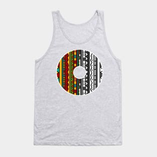 Ethnic Contrast Circle Tank Top